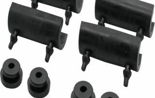 Motorcycle Seat Rubber Bumpers Rubber Grommet Support Cushion Fit for Harley Saddlebag Touring Street Glide