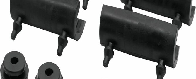 Motorcycle Seat Rubber Bumpers Rubber Grommet Support Cushion Fit for Harley Saddlebag Touring Street Glide