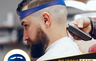 Neckline Shaving Curved Silicone Template Creating Skin Guidelines for DIY Haircuts Guide Edger