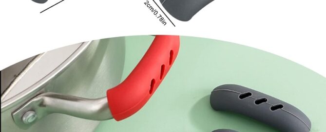 Non-slip pot Grip Handle Sleeve Hot Handle Holder Wok for Frying Pans Griddles