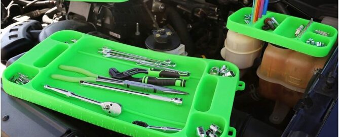 Northern Tool Rubber Mat Medium Rubber Tool Mat Tray Easily Pick Up Parts from Round-Bottom Compartments
