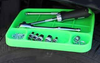 Northern Tool Rubber Mat Medium Rubber Tool Mat Tray Easily Pick Up Parts from Round-Bottom Compartments