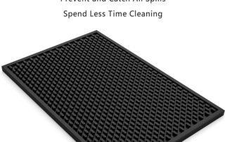 Plate Tamper Rubber Pad Heat-Resistant and Food Safe Drip Mat Spill Mats for Counter Top for Kitchen