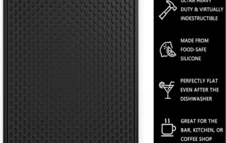 Plate Tamper Rubber Pad Heat-Resistant and Food Safe Drip Mat Spill Mats for Counter Top for Kitchen