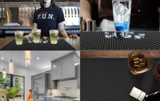 Plate Tamper Rubber Pad Heat-Resistant and Food Safe Drip Mat Spill Mats for Counter Top for Kitchen