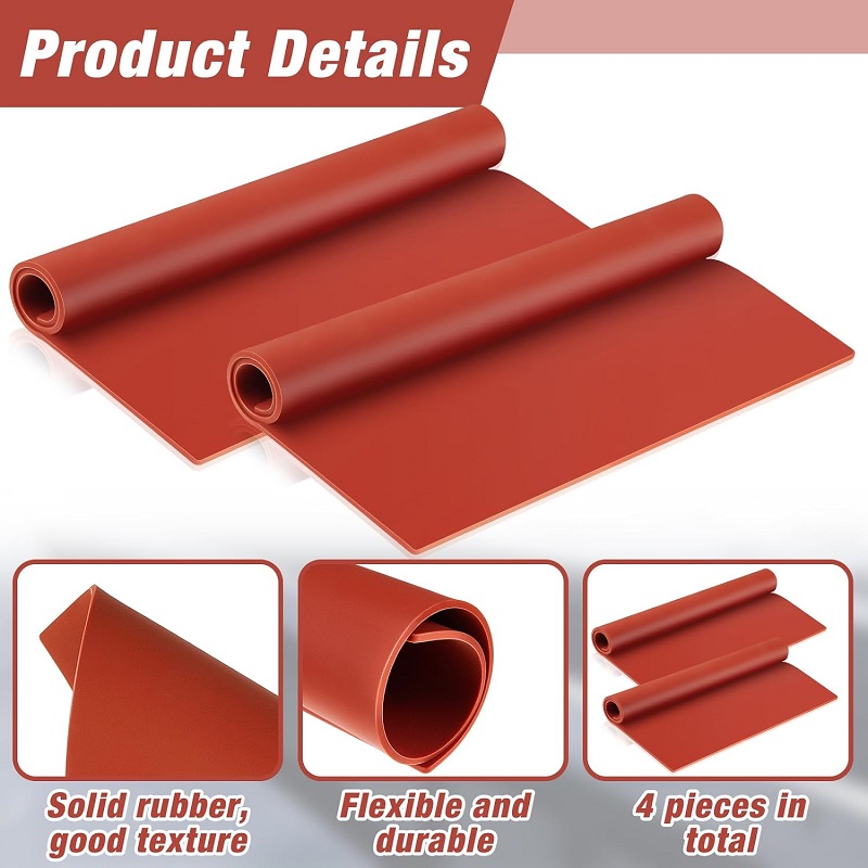 Plumbers Gasket Sheet Silicone Flexible High Temp sheet Heat Resistant Silicone Insulation Sheet