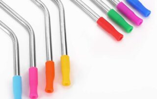 Reusable Straws Tips Silicone Straw Tips Multi-color Food Grade Straws Tips Covers