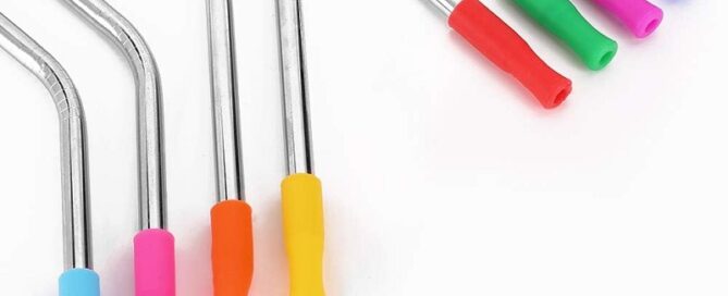 Reusable Straws Tips Silicone Straw Tips Multi-color Food Grade Straws Tips Covers