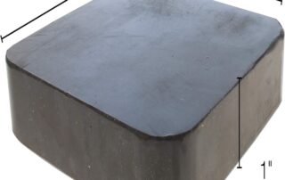 Rubber Dapping Block Jeweler's Rubber Bench Block Rubber Stamping Block for Hammering