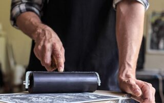 Rubber Roller Toolstation Rubber Roller for Printmaking Painting Applying Glue Construction Tools with Hard Rubber Drum