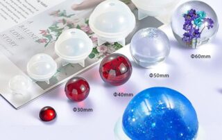 Rubber To Rubber Mold Release Sphere Ball Silicone Molds Casting Resin Pendant Earring Making Tools
