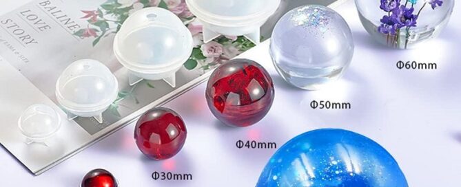 Rubber To Rubber Mold Release Sphere Ball Silicone Molds Casting Resin Pendant Earring Making Tools