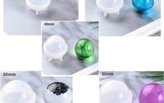 Rubber To Rubber Mold Release Sphere Ball Silicone Molds Casting Resin Pendant Earring Making Tools