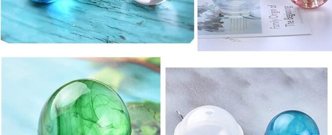 Rubber To Rubber Mold Release Sphere Ball Silicone Molds Casting Resin Pendant Earring Making Tools
