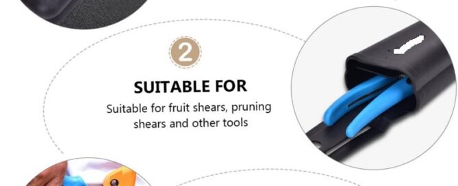 Rubber Tool Bag Garden Pruner Sheath Rubber Snap Sheath Rubber Shears Bag