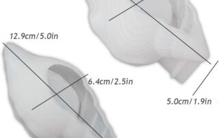 Silicone Conch Shaped Tray Mold Creative Sea Snail Epoxy Resin Casting Mold for Making Jewelry Tray Dishes