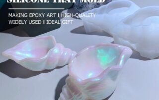 Silicone Conch Shaped Tray Mold Creative Sea Snail Epoxy Resin Casting Mold for Making Jewelry Tray Dishes