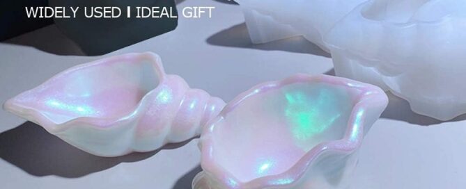 Silicone Conch Shaped Tray Mold Creative Sea Snail Epoxy Resin Casting Mold for Making Jewelry Tray Dishes