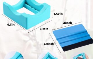 Silicone Cup Cradle for Crafts Use to Apply Vinyl Decals Silicone Cup Holder with Felt Edge Squeegee for Bottles