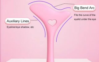 Silicone Edger Silicone Winged Eyeliner Aid Stencil Reusable Eye Makeup Tool