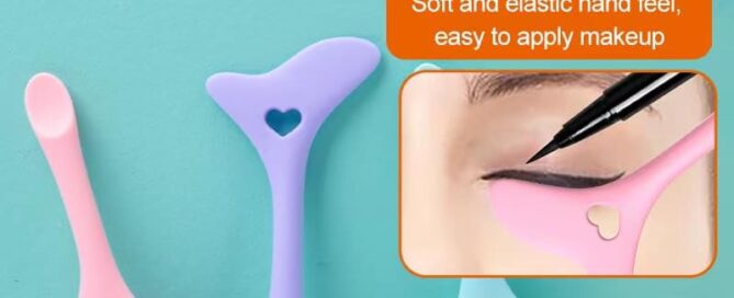 Silicone Edger Silicone Winged Eyeliner Aid Stencil Reusable Eye Makeup Tool