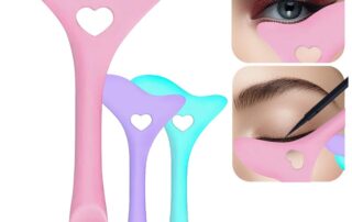 Silicone Edger Silicone Winged Eyeliner Aid Stencil Reusable Eye Makeup Tool