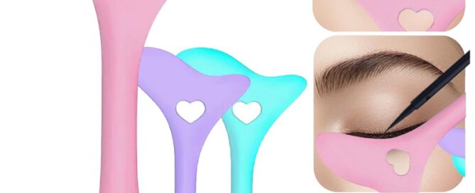 Silicone Edger Silicone Winged Eyeliner Aid Stencil Reusable Eye Makeup Tool