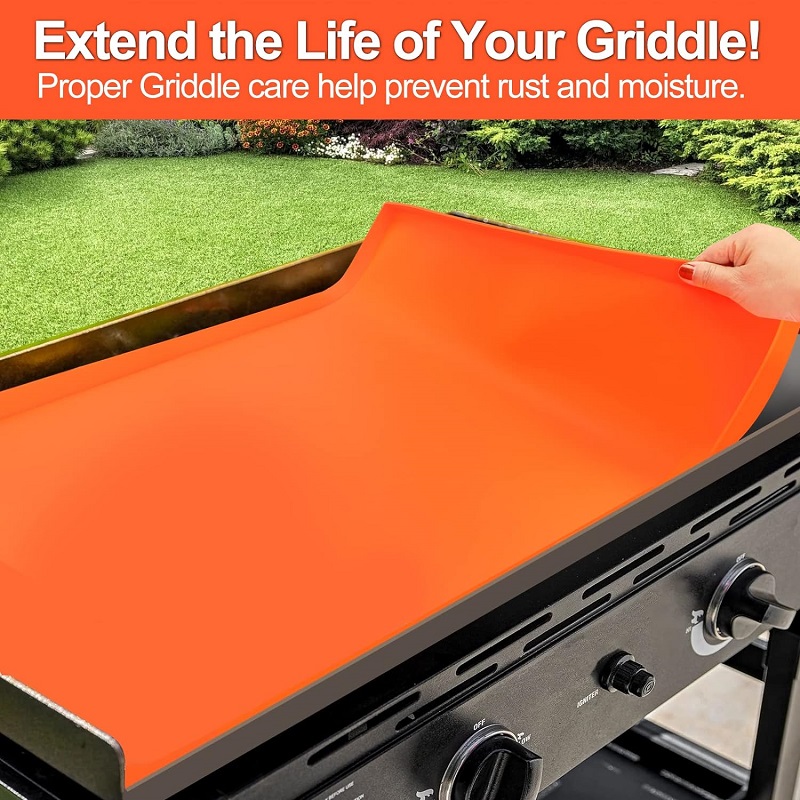 Silicone Griddle Mat for Griddle Heavy Duty Food Grade Silicone Mat All Season Cooking Protective Cover