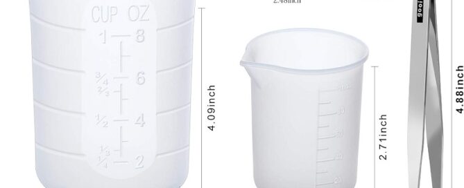 Silicone Measuring Cups for Epoxy Resin Reusable Epoxy Resin Mixing Cups Silicone Pouring Cup