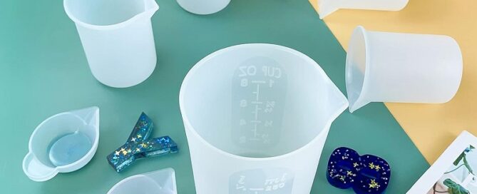 Silicone Measuring Cups for Epoxy Resin Reusable Epoxy Resin Mixing Cups Silicone Pouring Cup