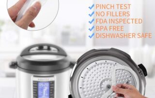 Silicone Sealing Ring for Instant Pot Silicone Sealing Ring BPA-free Food-grade 8-inch Rubber Gasket