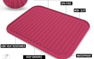 Silicone Trivets Mat for Hot Pots and Pans Heat Resistant Silicone Trivet For Kitchen Counter