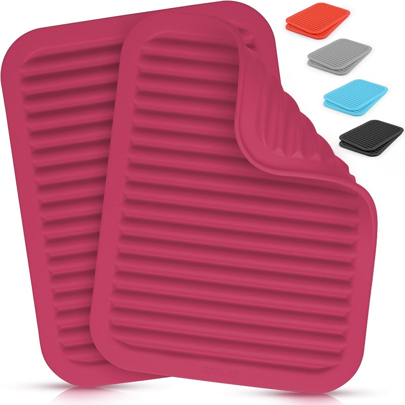 Silicone Trivets Mat for Hot Pots and Pans Heat Resistant Silicone Trivet For Kitchen Counter