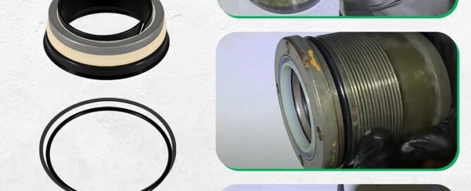 Skid Steer Lift Hydraulic Cylinder Seal Kit Rubber Cylinder Sleeve Rubber Cylinder Seal
