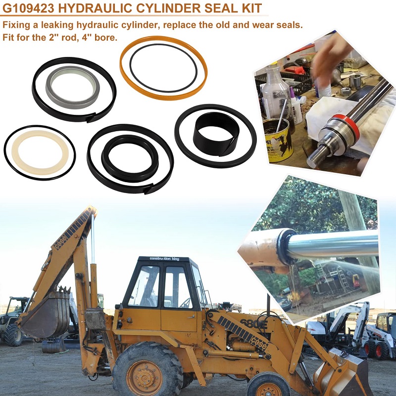 Skid Steer Lift Hydraulic Cylinder Seal Kit Rubber Cylinder Sleeve Rubber Cylinder Seal