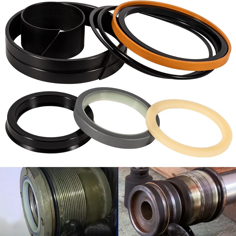 Skid Steer Lift Hydraulic Cylinder Seal Kit Rubber Cylinder Sleeve Rubber Cylinder Seal