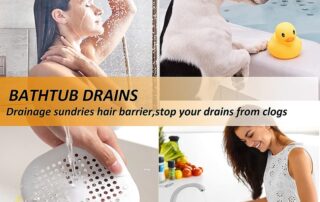 Square Section Rubber Seal Square Drain Cover for Shower Silicone Hair Stopper with Suction Cup