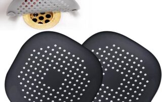 Square Section Rubber Seal Square Drain Cover for Shower Silicone Hair Stopper with Suction Cup