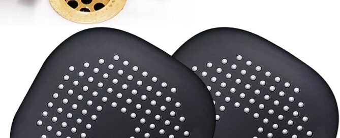 Square Section Rubber Seal Square Drain Cover for Shower Silicone Hair Stopper with Suction Cup