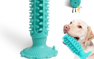 Suction Cup Rubber Dog Chew Toys for Aggressive Chewers Durable Dog Teeth Cleaning Toothbrush Toys