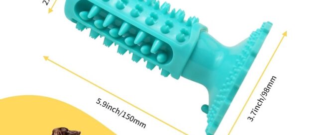 Suction Cup Rubber Dog Chew Toys for Aggressive Chewers Durable Dog Teeth Cleaning Toothbrush Toys