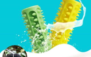 Suction Cup Rubber Dog Chew Toys for Aggressive Chewers Durable Dog Teeth Cleaning Toothbrush Toys