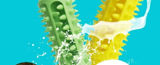 Suction Cup Rubber Dog Chew Toys for Aggressive Chewers Durable Dog Teeth Cleaning Toothbrush Toys
