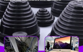 Tower Shaped Rubber Grommet Oval Rubber Grommet Plug Drill Hole Grommets for Auto Car Wire Cable