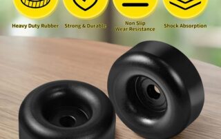 Trailer Ramp Door Rubber Bumpers Rubber Bump Stops Round Rubber Feet for Cargo Trailer