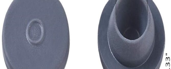 Vial Rubber Stoppers Self Healing Injection Ports Rubber Bottle Stoppers 0.5 Inch Opening for Glass Liquid Jars