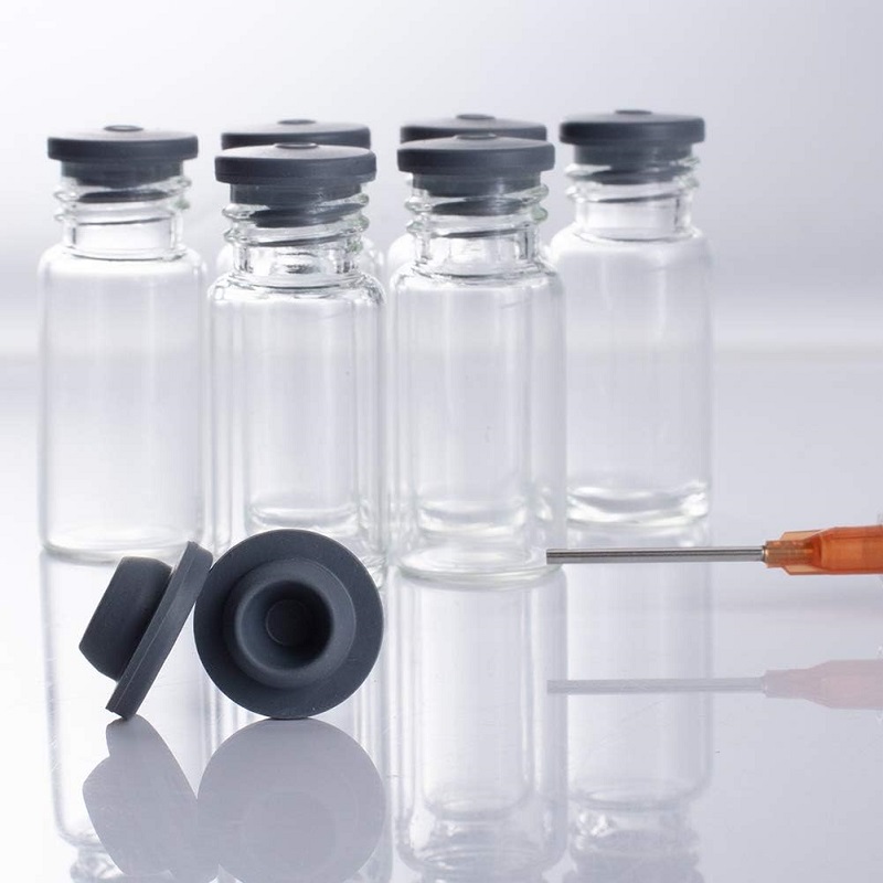 Vial Rubber Stoppers Self Healing Injection Ports Rubber Bottle Stoppers 0.5 Inch Opening for Glass Liquid Jars