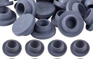 Vial Rubber Stoppers Self Healing Injection Ports Rubber Bottle Stoppers 0.5 Inch Opening for Glass Liquid Jars