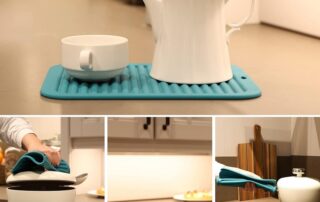 Wacker Plate Rubber Mat Silicone Pot Holder Mats For Kitchen Countertops