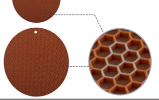 Wacker Plate Rubber Mat Silicone Pot Holder Mats For Kitchen Countertops